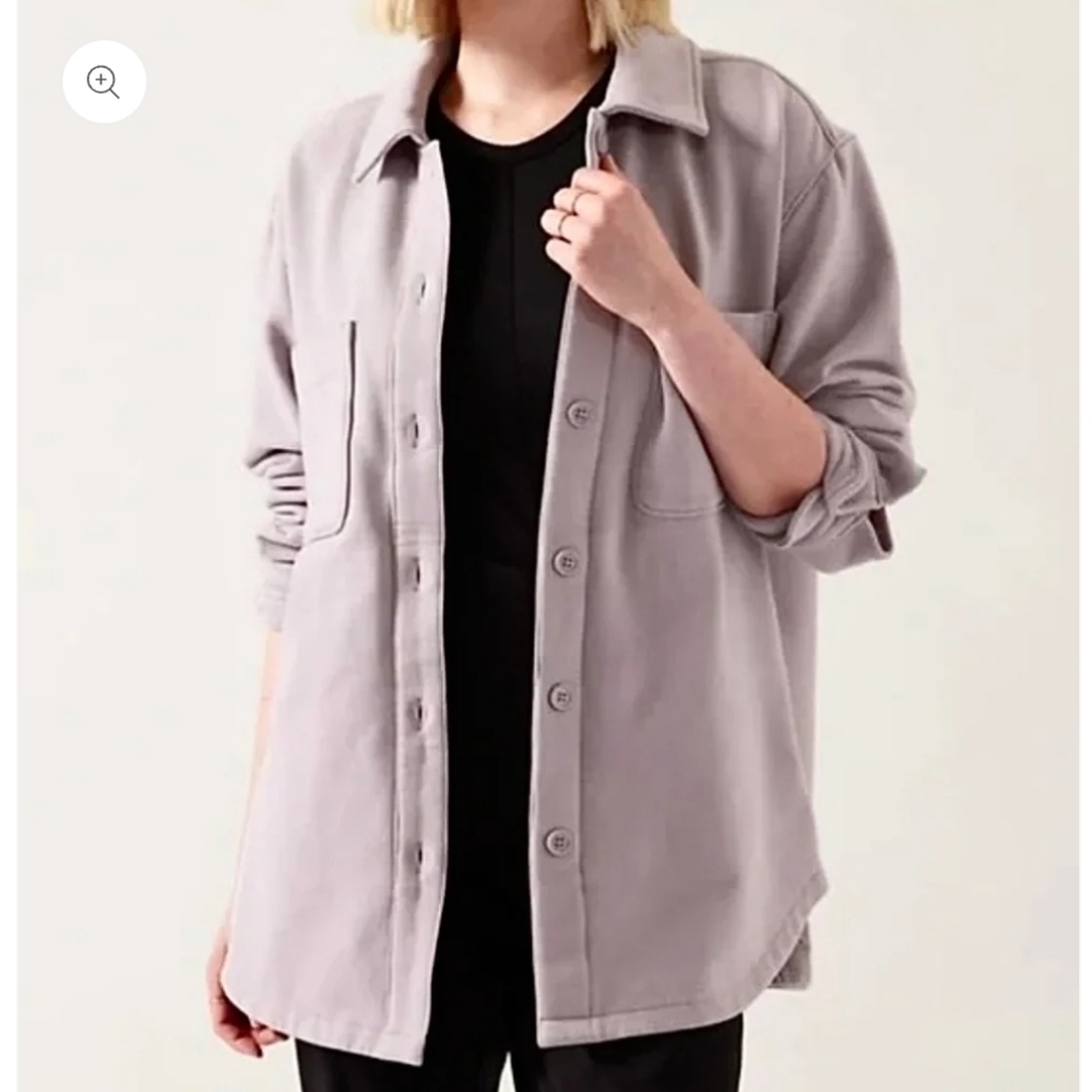 ATHLETA Retroplush Shirt Jacket